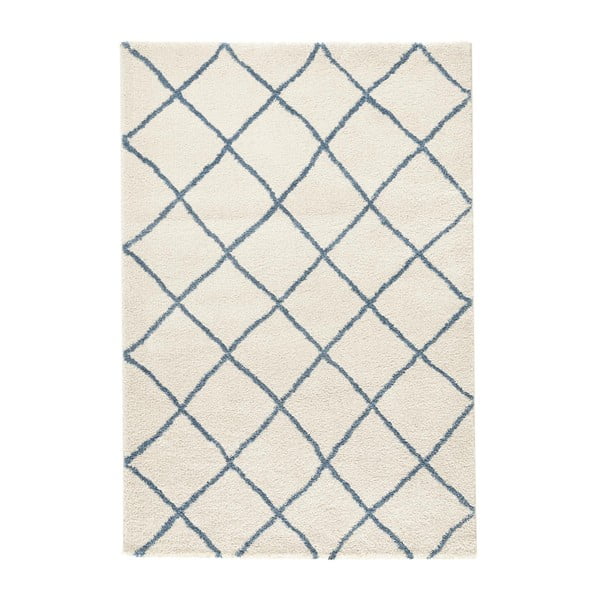 Bela preproga Mint Rugs Grid, 80 x 150 cm