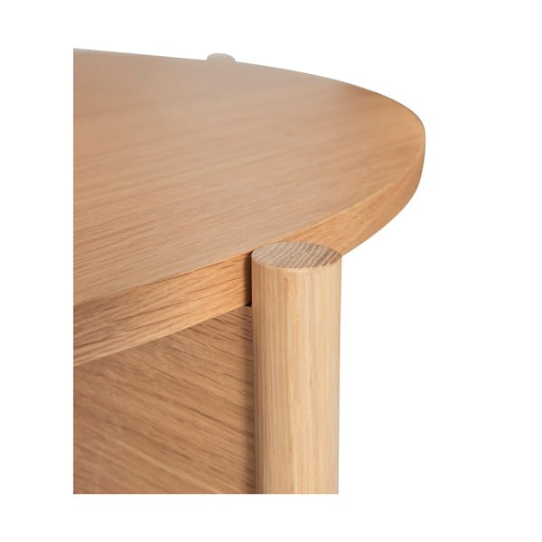 Okrogla mizica v hrastovem dekorju ø 86 cm Heritage – Hübsch-image-3