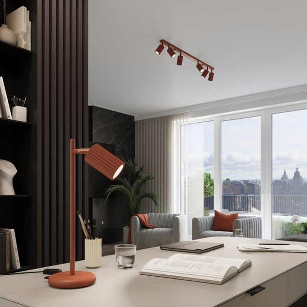 Opečnato oranžno točkovno svetilo 6,5x117 cm Gleam – Sollux-image-4