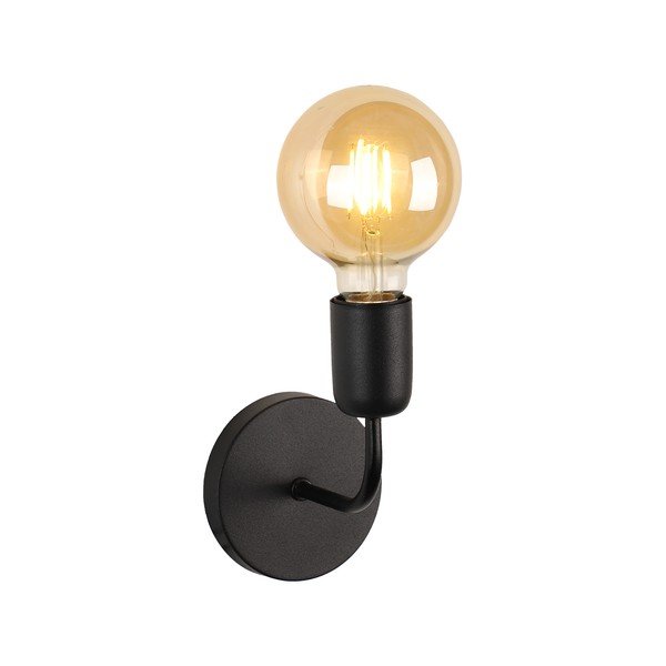 Črna kovinska stenska svetilka Mosso - Squid Lighting-image-2