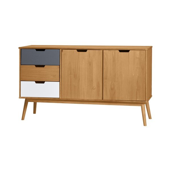 Komoda iz masivnega borovega lesa Marckeric Cusco-image-2