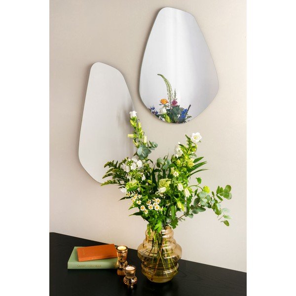 Stensko ogledalo PT Living Organic Oval, višina 55 cm-image-1