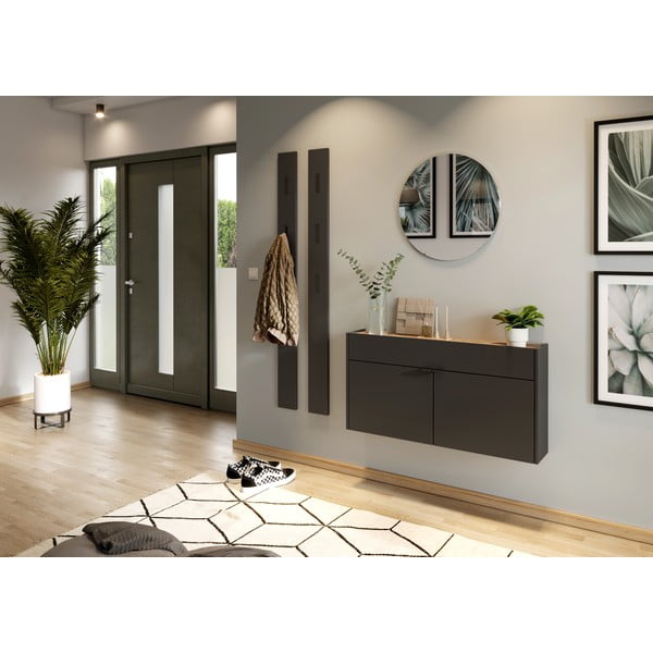 Antracitno siva omarica 110x57x22 cm Ameca – Germania-image-4