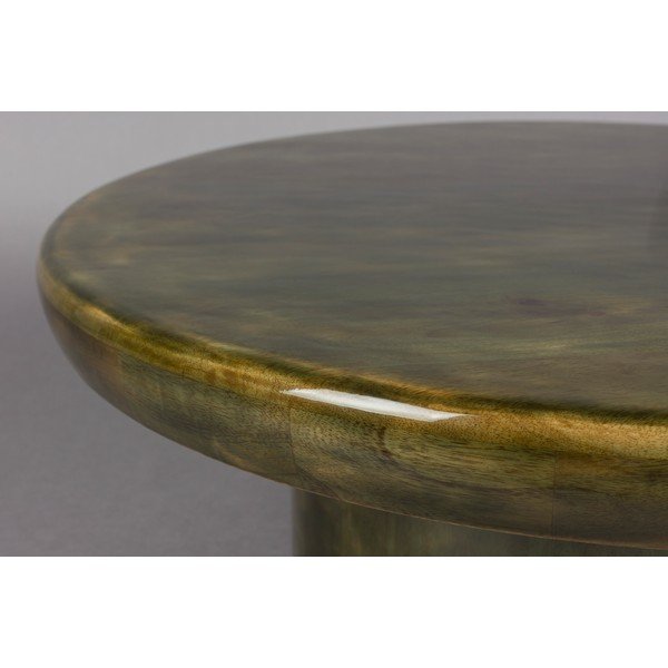 Zelena okrogla klubska mizica iz masivnega manga ø 60 cm Mush – Dutchbone-image-2