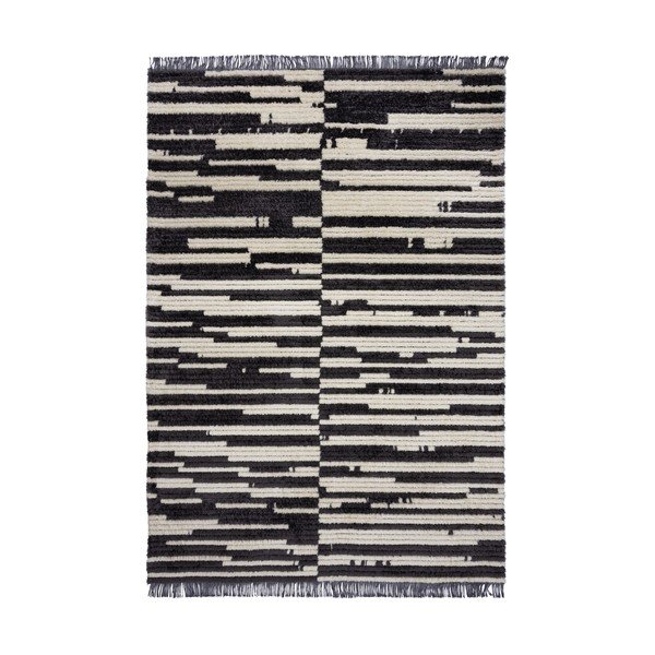 Črna/bela preproga 120x170 cm Lina – Flair Rugs
