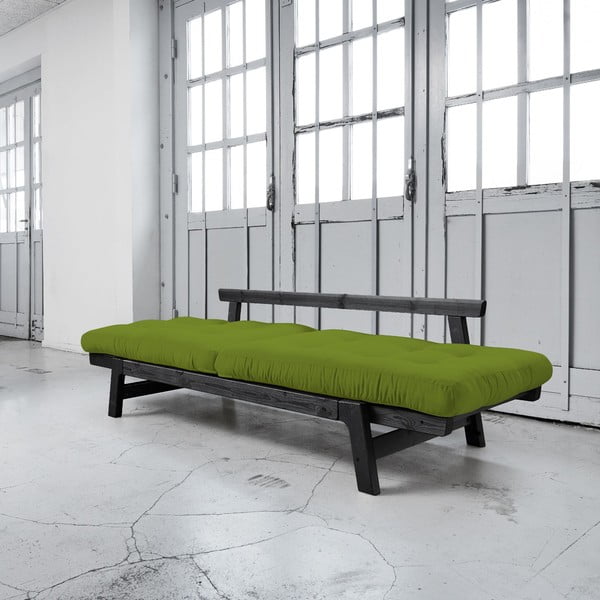 Raztegljiv kavč Karup Step Black/Lime-image-2