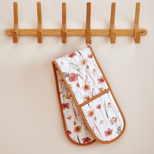 Dvojna kuhinjska rokavica Harvest Flowers – Catherine Lansfield-image-1