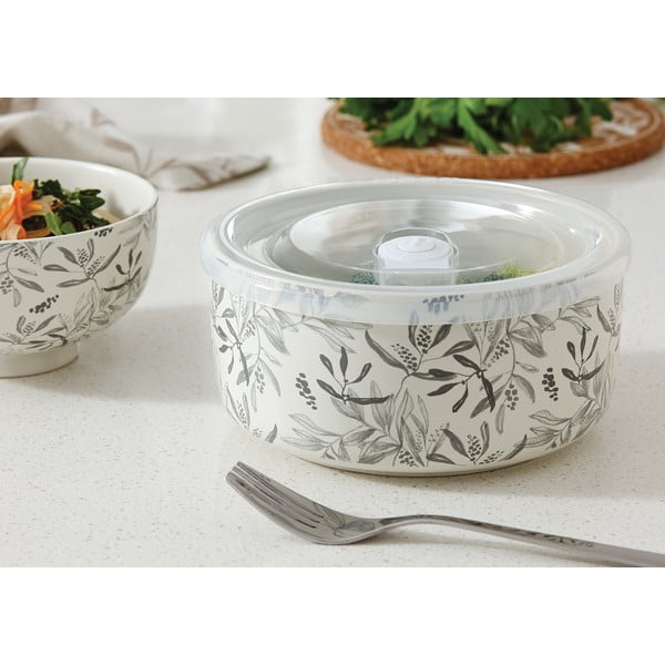 Bež lončena posoda za hrano Ladelle Grown Leaf-image-1