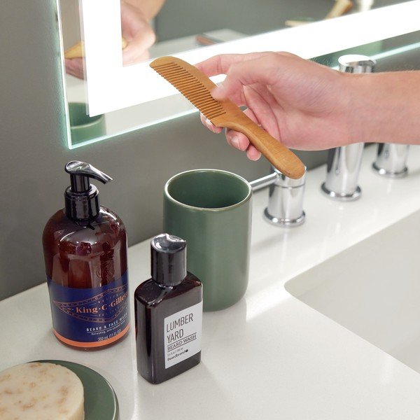 Zelen keramični lonček za zobno ščetko iDesign Vanity-image-1