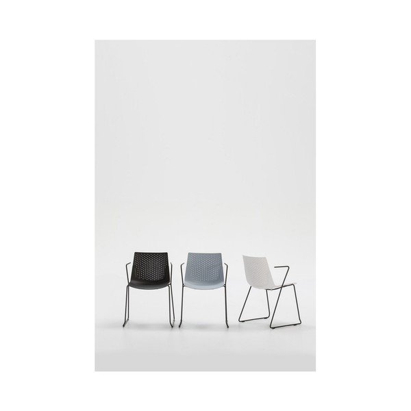 Komplet 4 modrih jedilnih stolov Marckeric Edda-image-1