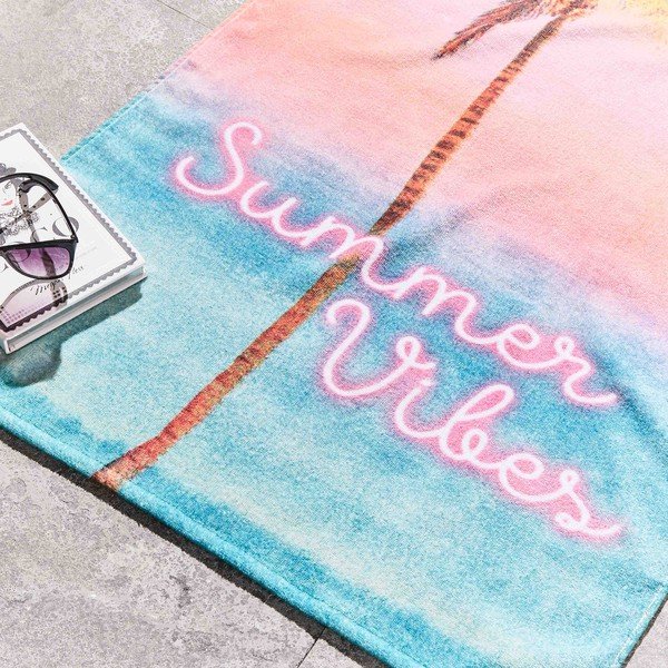 Frotirna bombažna brisača za na plažo 76x160 cm Summer Vibes – Sassy B-image-2