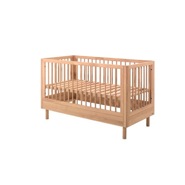 Otroška posteljica iz masivnega hrasta 70x140 cm Forrest – Vipack-image-3