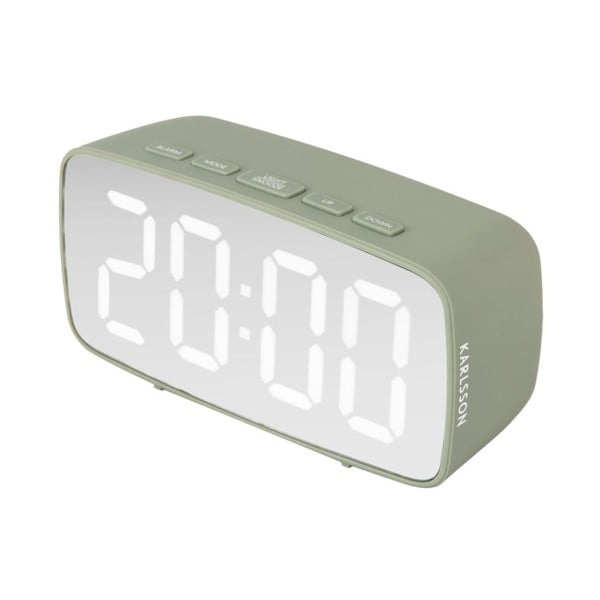 Svetlo zelena digitalna budilka - Karlsson-image-1