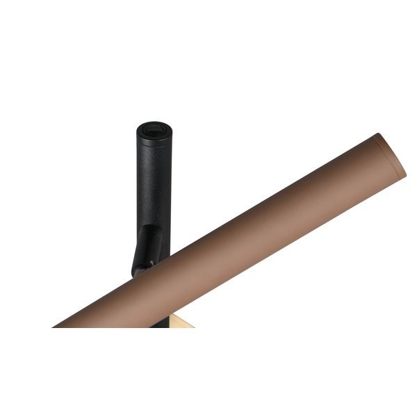 Črna LED stoječa svetilka s kovinskim senčilom (višina 150 cm) Fiato – Trio-image-4