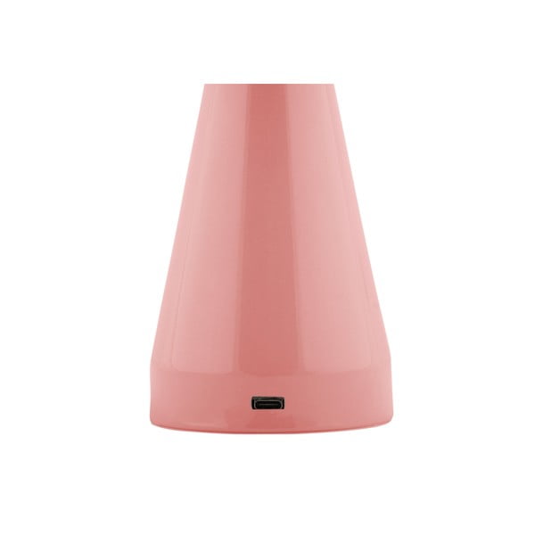 Rožnata LED zatemnitvena namizna svetilka s kovinskim senčilom (višina 20,5 cm) Rachel – Leitmotiv-image-2