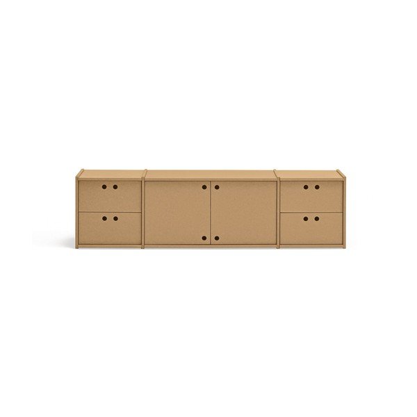 TV omarica v naravni barvi 157x42x40 cm Wally – Teulat