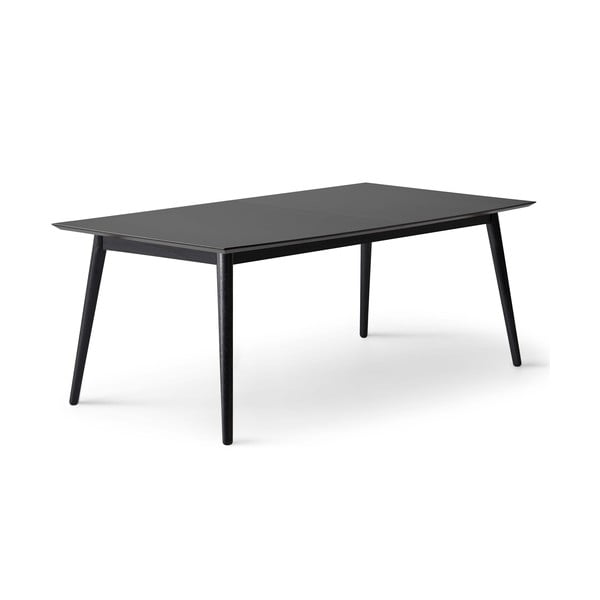 Črna raztegljiva jedilna miza s črno mizno ploščo 100x210 cm Meza – Hammel Furniture