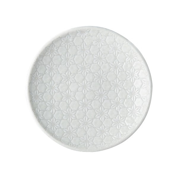 Bel keramičen krožnik MIJ Star, ø 17 cm