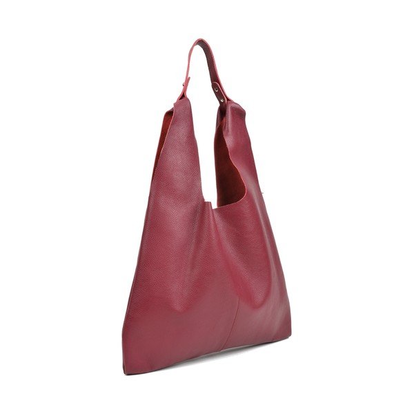 Bordo rdeče usnje Sofia Cardoni Hobo torbica-image-1