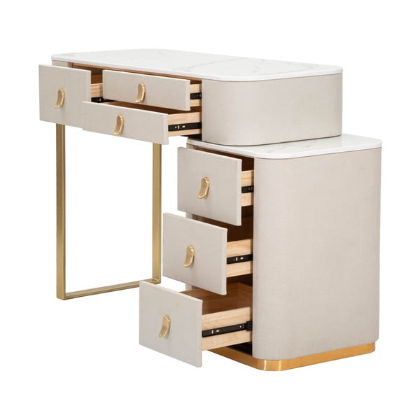 Bež/zlata stranska mizica 40x120 cm Beauty – Mauro Ferretti-image-2