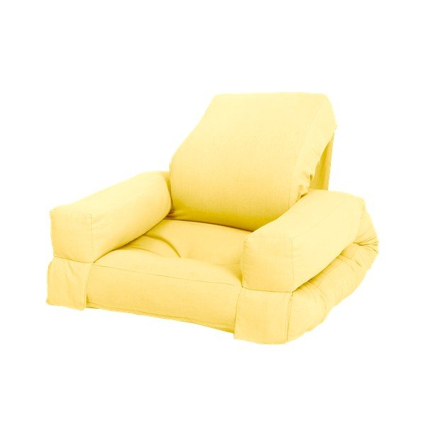 Otroški zložljiv fotelj Karup Design Mini Hippo Yellow-image-3