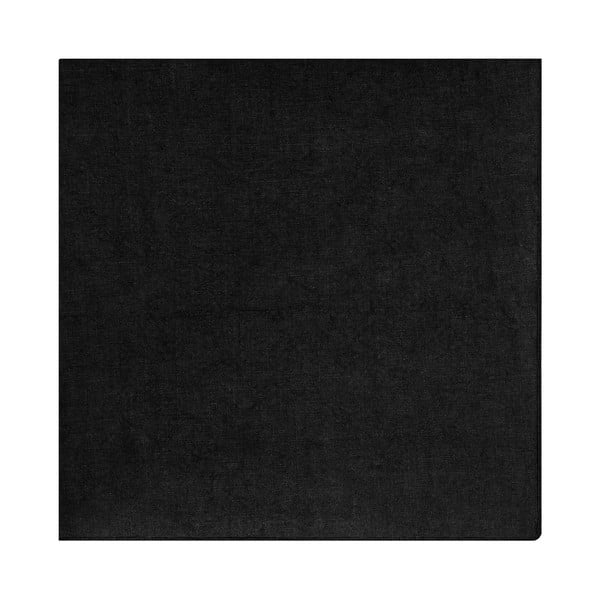 Črni laneni prtiček Blomus Lineo, 42 x 42 cm