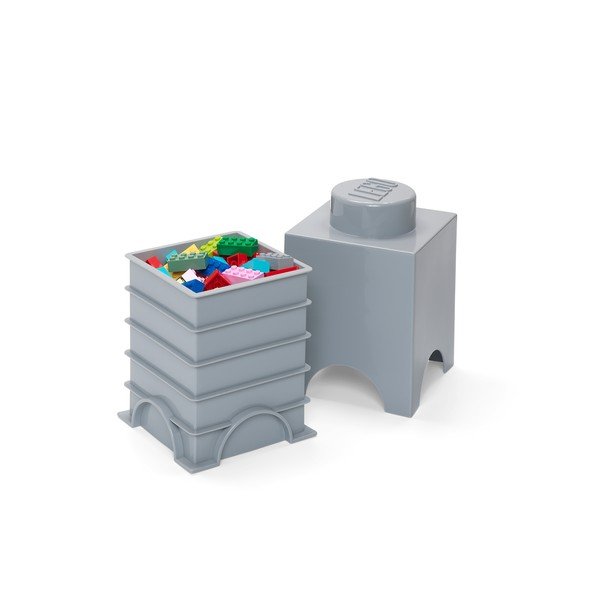 Otroška siva škatla za shranjevanje LEGO® Cuboid-image-2