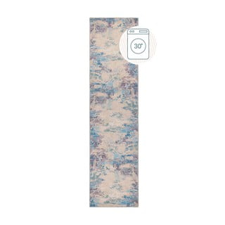 Modro-vijoličen pralen tekač iz mešanice recikliranih vlaken 60x230 cm Reid – Flair Rugs