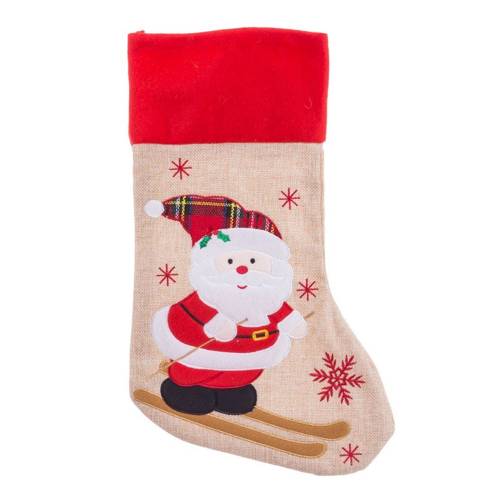 Tekstilna božična nogavica Santa Claus
