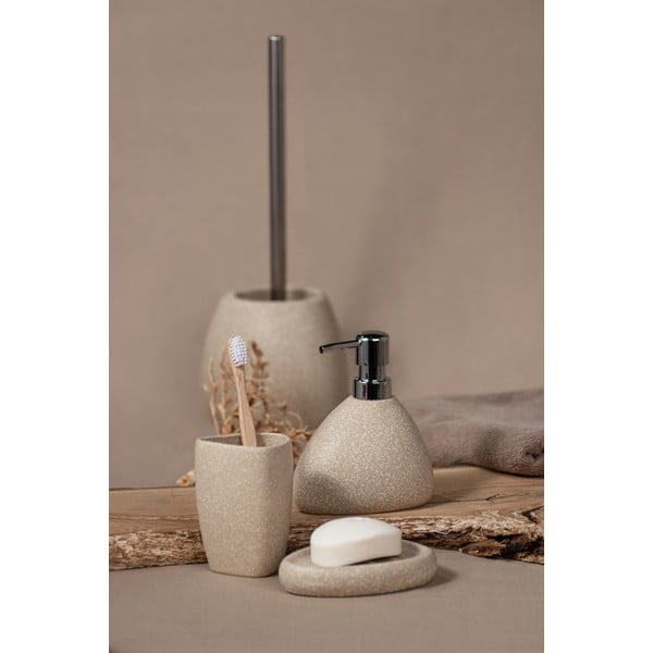Bež keramična WC ščetka Wenko Pion-image-2