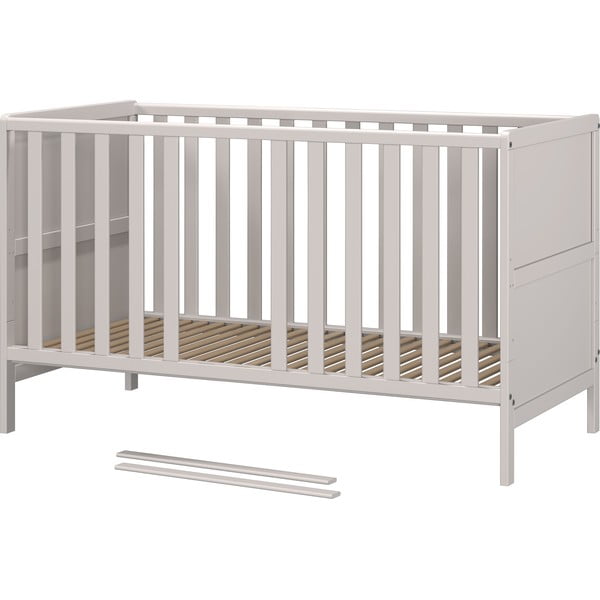 Kremno bela otroška posteljica iz masivnega lesa 70x140 cm Alkmaar – Germania-image-4