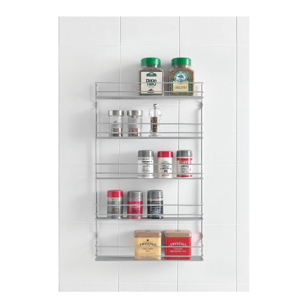 Jeklen stenski organizator za začimbe Pepito – Metaltex-image-1
