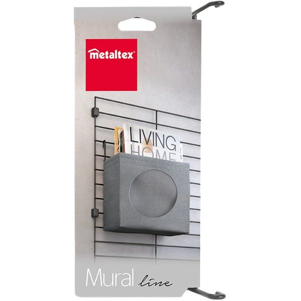 Siv tekstilen element - škatla za shranjevanje 24x9 cm Mural – Metaltex-image-1