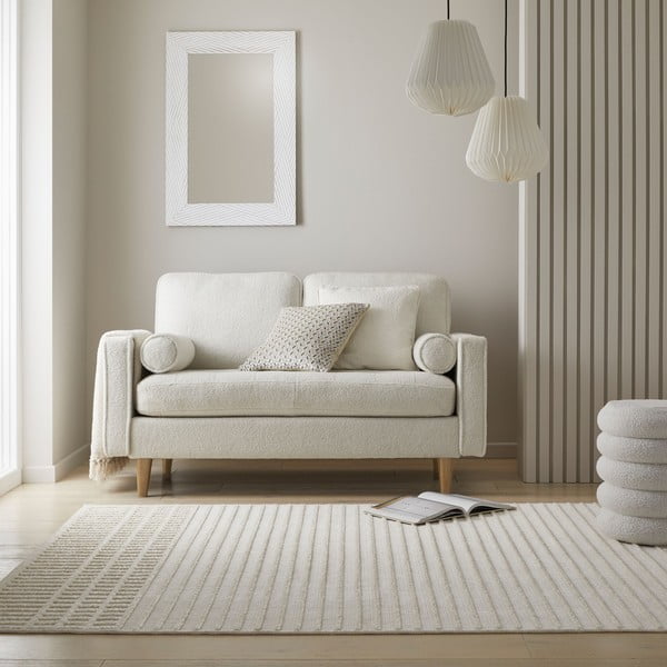Bela pralna preproga iz šenila 160x240 cm Elton – Flair Rugs-image-1