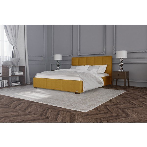 Oranžna zakonska postelja Guy Laroche Home Allure, 160 x 200 cm-image-1