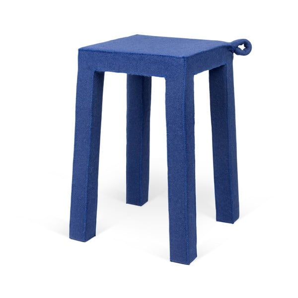 Modri leseni stolček TemaHome Ročaj, 30x30x45 cm