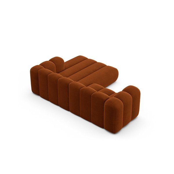 Oranžna kotna sedežna garnitura (desni kot) Lupine – Micadoni Home-image-3