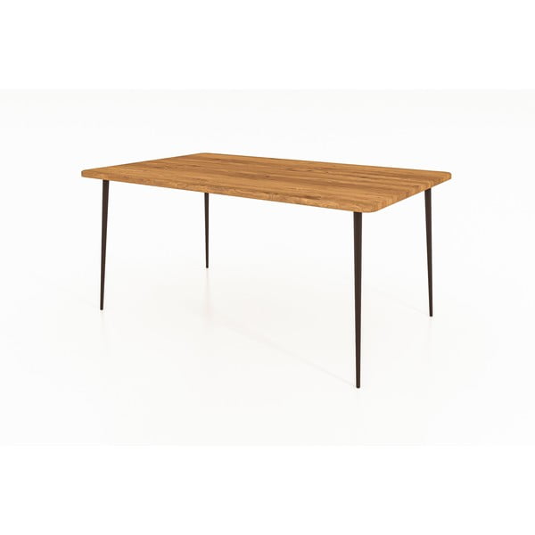 Jedilna miza iz masivnega hrasta 200x90 cm Kula – The Beds-image-3