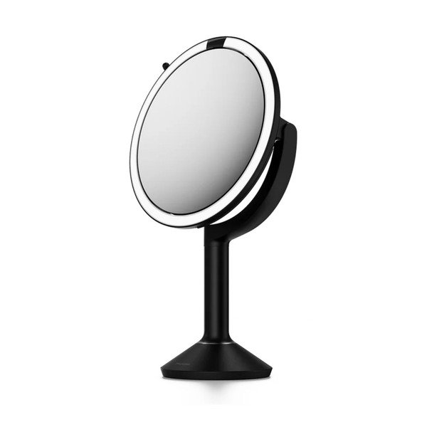 Kozmetično ogledalo z lučjo/povečevalno (5x povečava/10x povečava) ø 20 cm Trio – simplehuman
