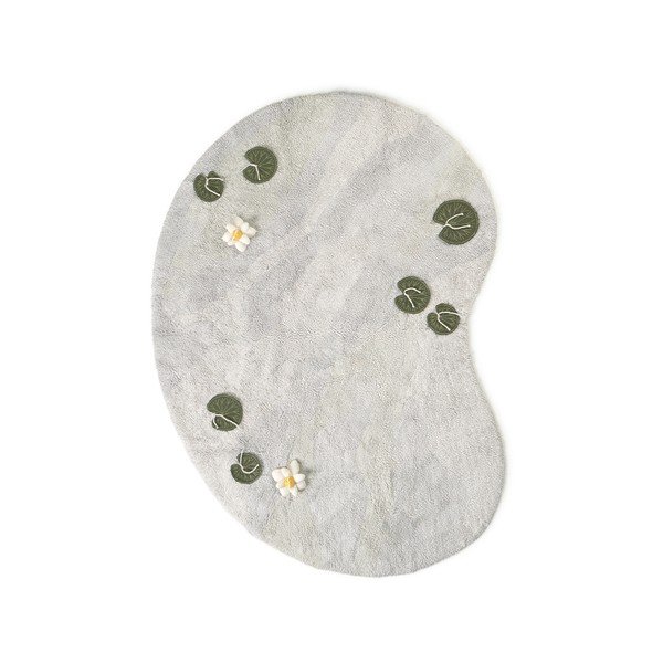 Svetlo siva bombažna otroška igralna preproga 130x170 cm Swan Lake – Lorena Canals