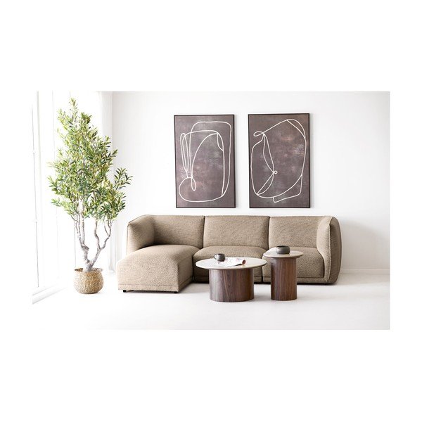 Okrogla stranska mizica s keramično ploščo ø 45 cm Delphi – House Nordic-image-3