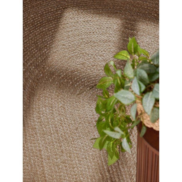Obojestranska ročno tkana preproga iz jute v temni naravni barvi 160x230 cm Braided – Hanse Home-image-2