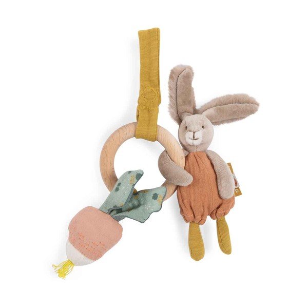 Igrača za dojenčka z grizalom Rabbit - Moulin Roty