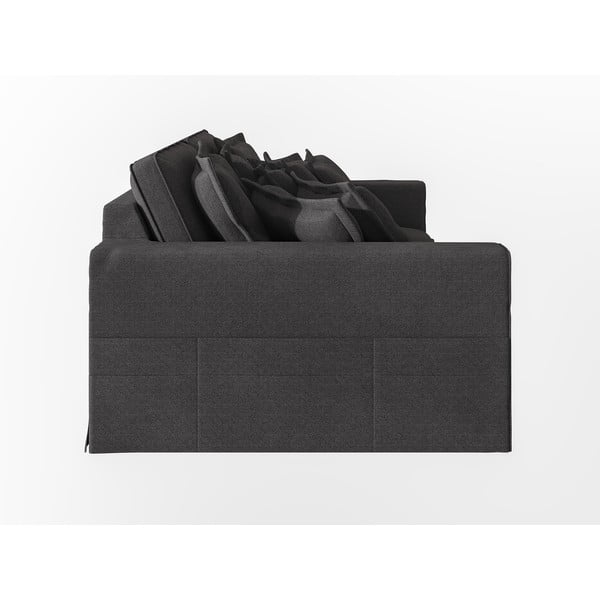 Črna sedežna garnitura 236 cm Nora – Ropez-image-4