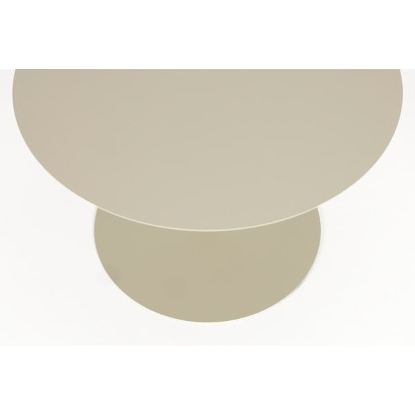 Kremno bela jeklena okrogla klubska mizica ø 60 cm Snow – Zuiver-image-3