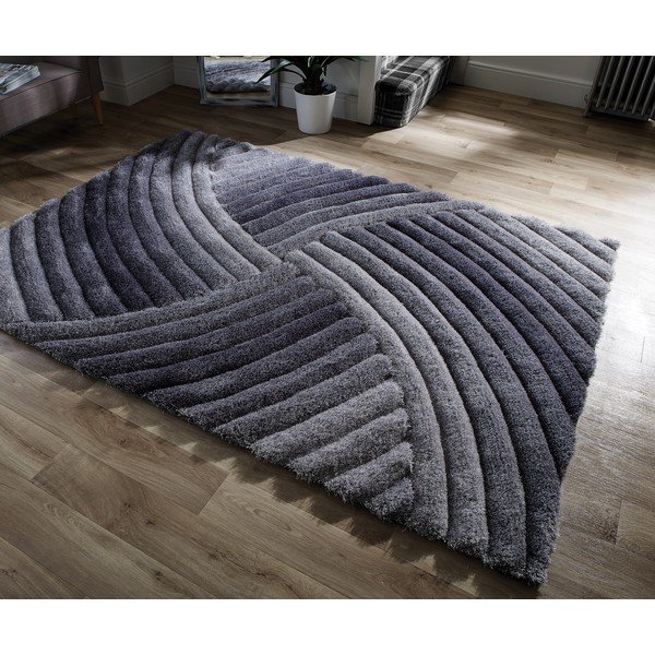 Siva preproga Flair Rugs Furrow, 160 x 230 cm-image-4