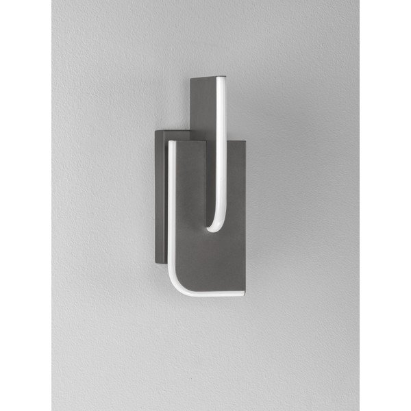 Svetlo siva kovinska LED zatemnitvena stenska svetilka Totem – Nova Luce-image-3
