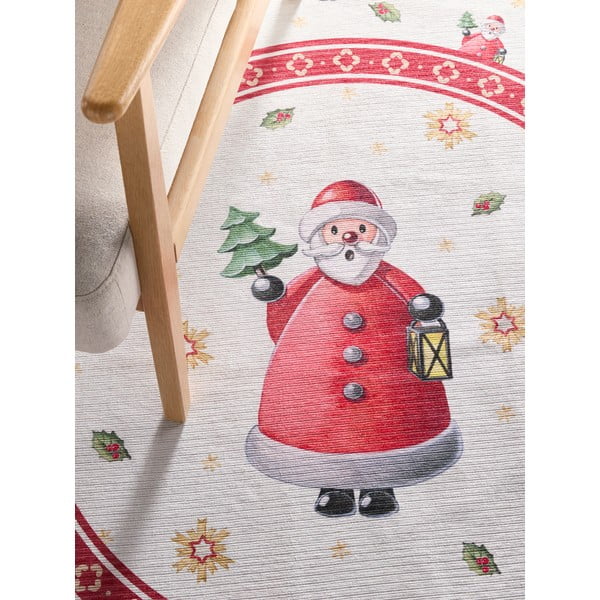 Rdeča okrogla preproga z božičnim motivom ø 160 cm Toy's Delight Santa Claus – Villeroy&Boch-image-2