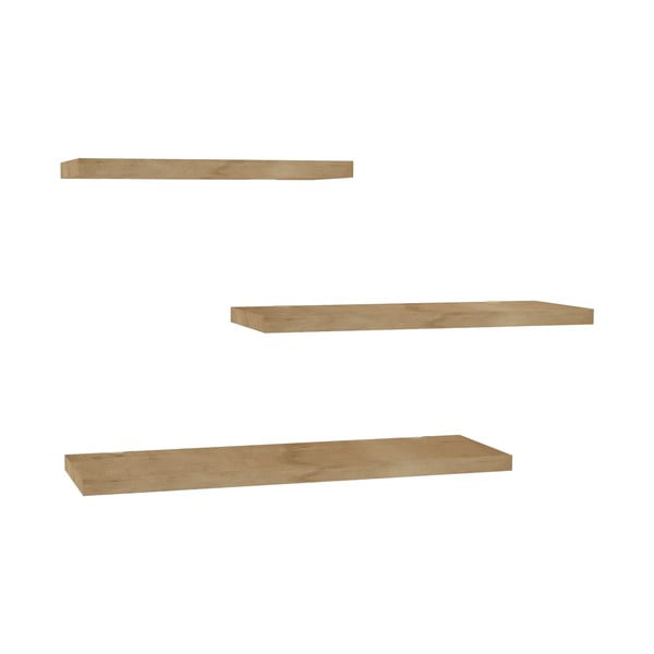 Police v hrastovem dekorju v kompletu 3 kos Leila - Kalune Design-image-2