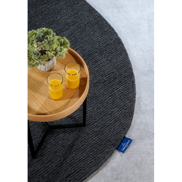 Temno siva ročno tkana volnena preproga 160x230 cm Francois – Villeroy&Boch-image-2
